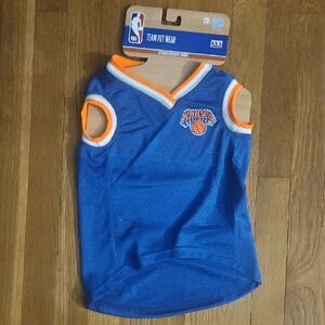 Pets First Blue and Orange Kids Pet Jersey - Knicks Style